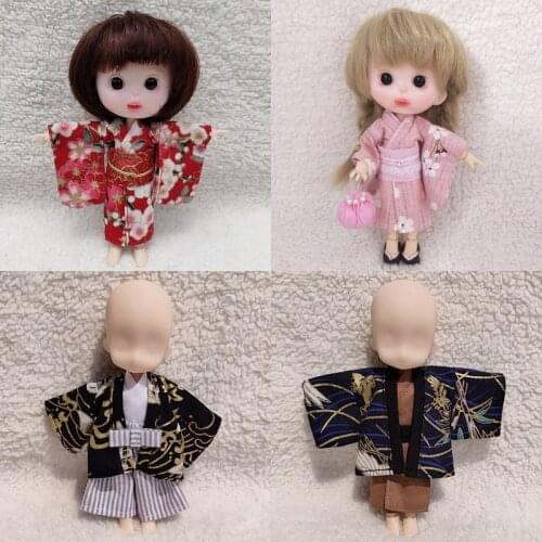 Ob11 clothes BJD doll clothes Boy girl japanese kimono yukata for ob11,obitsu 11,molly,1/12 BJD Doll Accessories Clothing