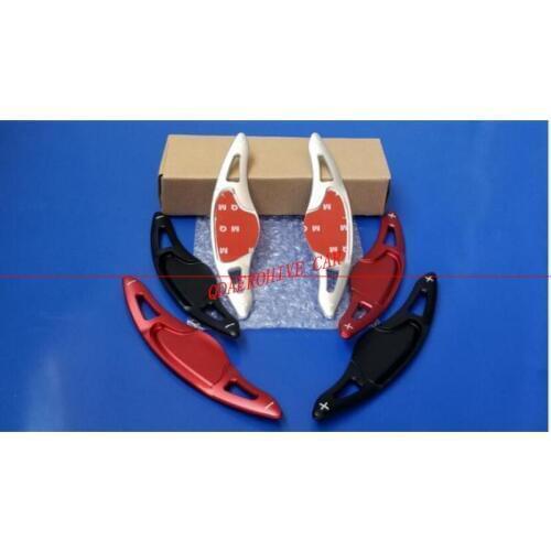 QDAEROHIVE Car wheel steering shift trim paddle stickers Extension Shifters for HONDA FIT 2017-2019 civic 2017-2019 VEZEL 15-18