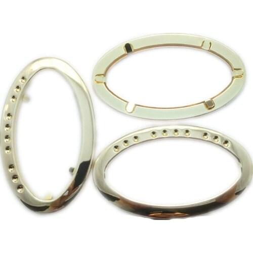 10PCS Leather Shoulder Strap Alloy Bag Handle For DIY Craft Replacement Handbag Purse Handle Bag Making Accessories