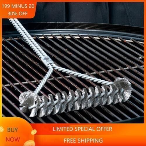 Accessories BBQ Grill Brushes Barbecue Kit Cleaning Brush Stainless Steel Cooking Tools Barbecue Kitchen Wire Bristles Gadgets