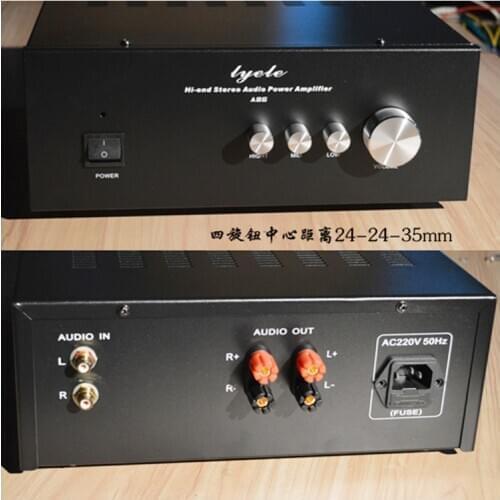 KYYSLB 270*102*265MM Amplifier Chassis House DIY Box Enclosure A86 Tone Version Amplifier Case Shell with Binding Post RCA