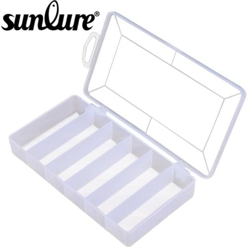 Small 8 Compartment Plastic Box for Fishing Lures 13*6*2.5cm Transparent Hooks Fishing Tackle Spoons Fishing Tool Accessaries