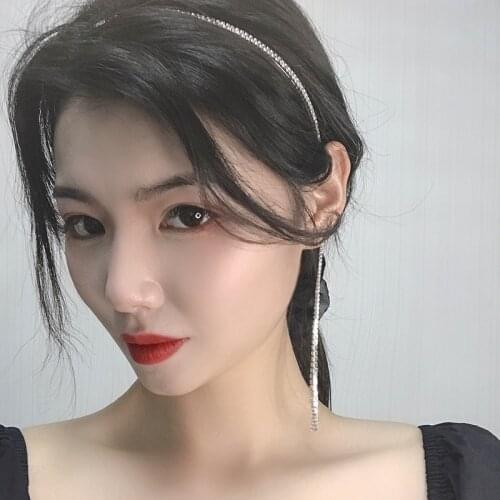 Fashion Shiny Rhinestones Hairbands Headbands Women Hair Band Luxury Double/Three/Four Rows Diamonds Hair Hoop For Christmas