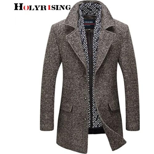 Casaco masculino Jacket Men Wool Coat Men Long Wool & Blends Winter Coat Men Holyrising