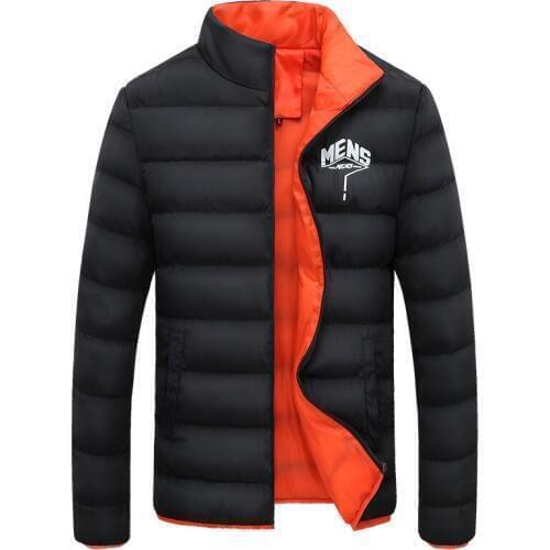 Mens-Style Jacket Winter Cotton-padded Clothes MenS Wear Korean-style New Style Cool Stylish Stand-Collar Slim Fit Short