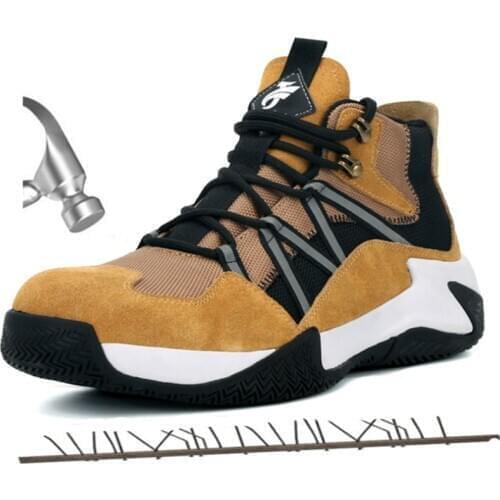 Steel Toe Cap Outdoor Tactical Boots Mens Non-slip Work Safety Shoes Men Electrician Insulation Protection Designer Sneakers