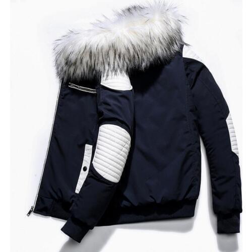Men Winter Slim Down Jackets Hooded Casual Winter Coats New Male Outwear Warm Parkas Winter Down Jackets