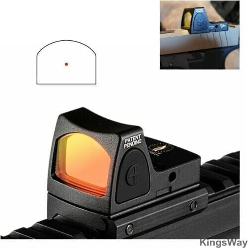 New Mini RMR Red Dot Sight Collimator Sight Scope fit 20mm Weaver/Hunting Rifle