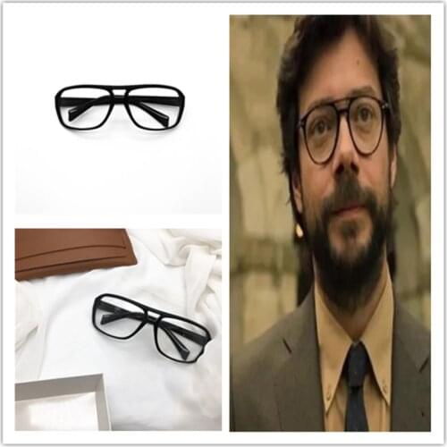 Hot The House of Paper Money Heist Glasses Cosplay Props Eyewear Mask Salvador Dali Accessories El Profesor Sunglasses