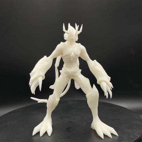 Original 3D Printing Digimon Adventure Agumon Resin Figure Toys Unpainted Model Royal Knight Desk Decor Display Custom-Made