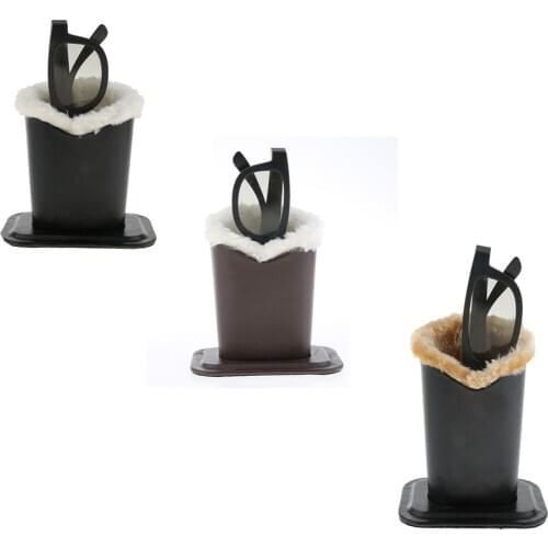 Eyeglass Holders Stands with Soft Plush Lining - Pen Holder - Eyeglass Holder Stands with PU Leather Exterior