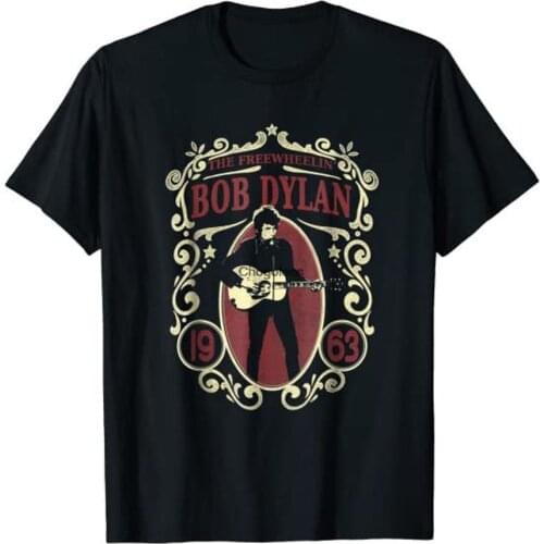 Hot New Bob Dylan The Freewheelin Gift For Mens T shirt Top Tee