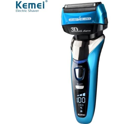 Professional Electric Shaver for Men Rechargeable Beard TrimmerRazor Body Hair Shaving Machine 3D Blade Shaver Grooming