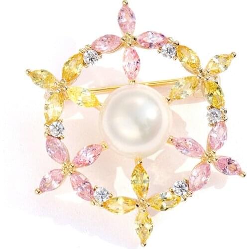 Cute Japanese Rudder Brooch For Womens Multicolored Zicon Pins Jewelry Party Office Clothes Scarf Buckle Garment Accessories