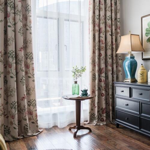 Slow Soul Chinese Floral Curtains For Living Room Kitchen Roses Beautiful Bedroom Sheer Curtain Tulle Fabric Dormitorio