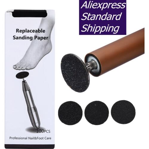 Replaceable Sandpaper Disc Cuticle Callus Remove Tool For Electric Foot File Callus Hard Remove Dead Skin Pedicure Tool