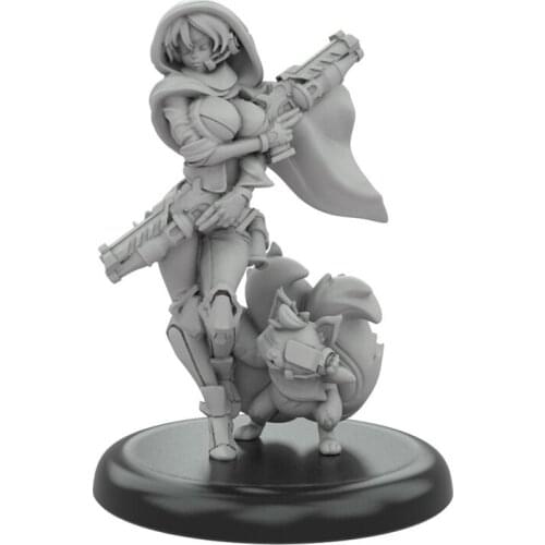 Resin Model Kit figure GK, Infiltrator Candy, Female fighters sought-after, Science fiction, Unassembled and unpainted kit