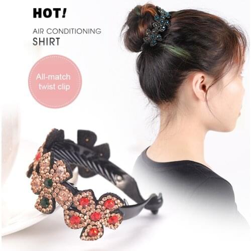 Fashion Women Double Hair Pin Clips Banana Hair Clip For Female Gift Barrette Comb Hairpin Hair Accessories