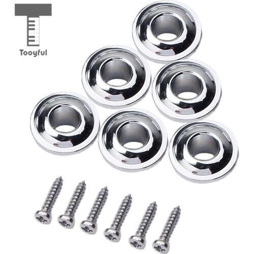Tooyful Chrome Vintage Guitar Tuner Conversion Bushings Adapter Ferrules for 8mm Peghead Holes Guitar Parts