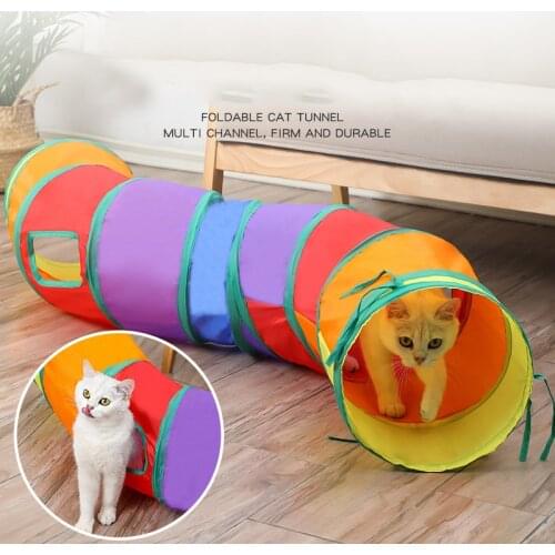Cat Tunnels for Indoor cat, Pet Cat Tunnel Tube Cat Toys Collapsible, Cat Play Tent Interactive Toy Maze Cat House Bed