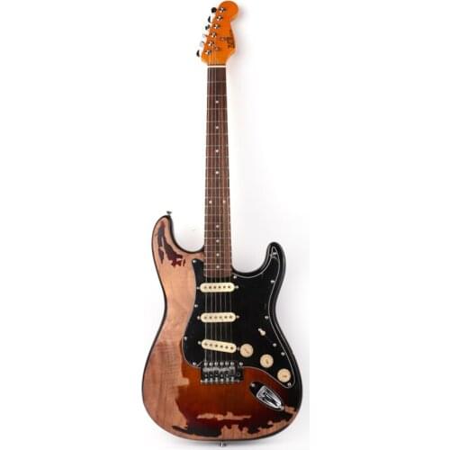 High quality heavy Relic vintage style electric guitar free shipping