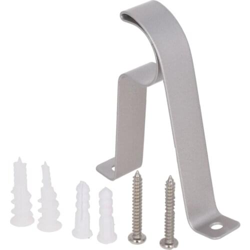 1/2/3Pcs Guide Rod Bracket Iron 90*70*15mm Screw Hole Diameter 5mm Suitable Rod Diameter 19.05/25.4mm Curtain Rod Bracket