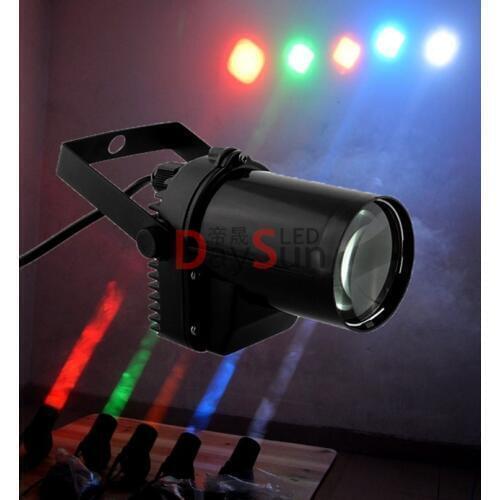 1PCS New Cree 5W Led Pinspot Led Moonflower Light White Red Green Blue for DJ Disco Party Club Free Ship