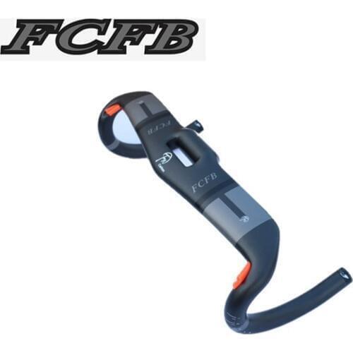2016 new arrive FCFB FW matt gray black road handlebar internal cable bike handlebar 31.8*400 420 440mm carbon road handlebar