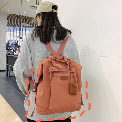 2021 Backpack Women Waterproof Candy Colors Backpacks Fancy High School Bags For Teenage Girl Cute Travel Rucksack
