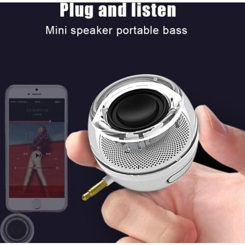 3.5mm Mini Speaker Subwoofer Computer Amplifier Plug and Play Phone GDeals