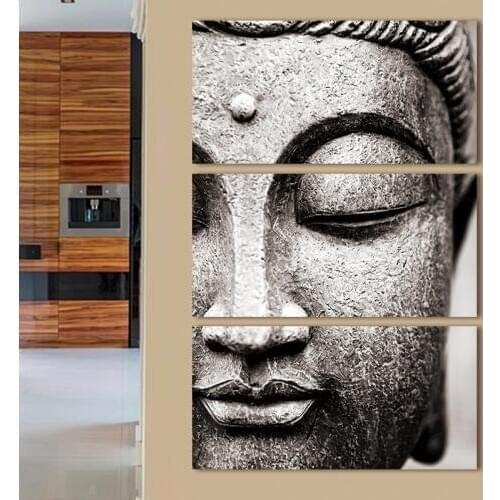 3 Panels canvas painting Wall Art Modern Buddha Wall Print on Canvas Home Living Room Decorations