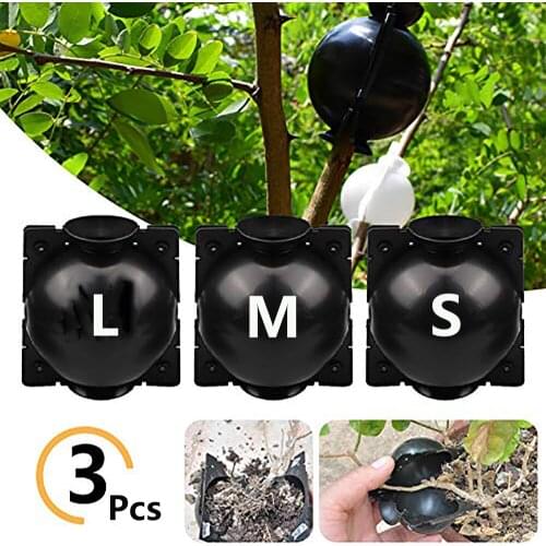 3Pcs Plant Rooting Ball Grafting Root Growing Box Reusable High Pressure Nursery Box Air Layering Propagation Kit For Garden