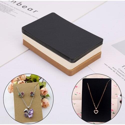 50pcs 6x9cm Earrings and Necklace Display Cards Cardboard Earring Package Hang Tag Card for Ear Studs Earring Necklaces