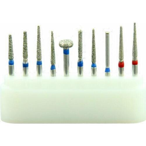 50Pieces/5boxes Dentist Clinic Polishing Kit Crown Bridge Preparation for Anterior Dental Diamond Burs Set Kits