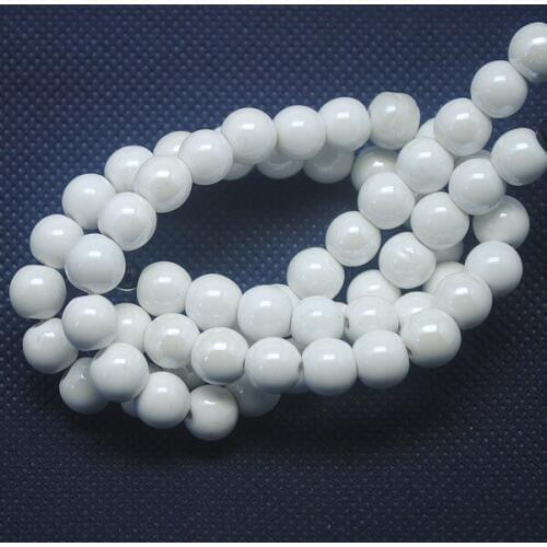 60pcs/lot New porcelain beads ceramic round ball shape top quality 10mm for charms mens bracelet making DIY jewelry finding