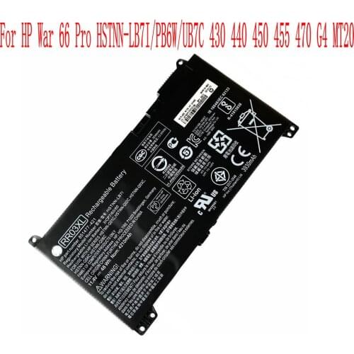 100% Brand new 4210mAh/48WH RR03XL Battery For HP War 66 Pro HSTNN-LB7I / PB6W / UB7C 430 440 450 455 470 G4 MT20 Laptop