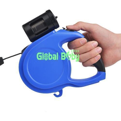 Pet Dog Cat Puppy Automatic Retractable Traction Rope Walking Lead Leash with Garbage Bag 5M/8M