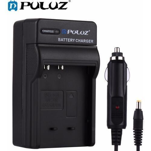 PULUZ 2 in 1 Digital Camera Battery Car Charger for Casio CNP120 Battery for Casio EX-S200 Digital camera
