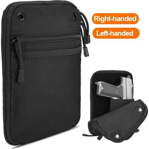 Tactical Concealed Pistol Pouch Universal Gun Carry Bag Portable Handgun Holster Military Gun Protection Case Waist Pocket