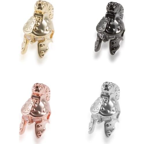 DIY Multi-color and Versatile Accessories Knight Helmet Necklace Earrings Bracelet Connector To Make Luxury Jewelry Accessories