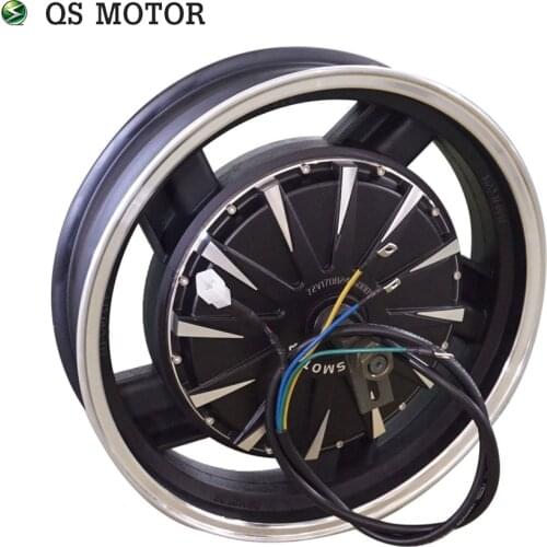 Cost-effective QS Motor 16*3.5inch 48V50KPH 3000W 260 40H V1.12 E-Motorcycle Wheel Hub Motor