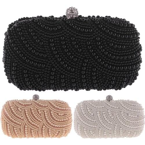 Pearl Clutch Bags Women Purse Ladies Hand Bags Evening Bags for Party Wedding Pearl Fashion Clutch Bags