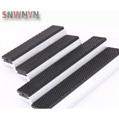 3''/4''/5''/6''/8'' Magnetic Bench Vise Jaws Soft Protective Cover Pads Multi-Purpose Aluminium Alloy+Rubber For Any Metal Vice