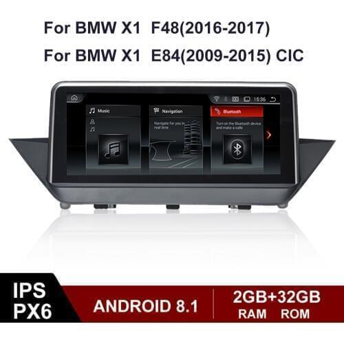 Android 8.1 all in one touch IPS screen upgrade for BMW X1 E84 F48 original NBT multimedia player with GPS navigation radio