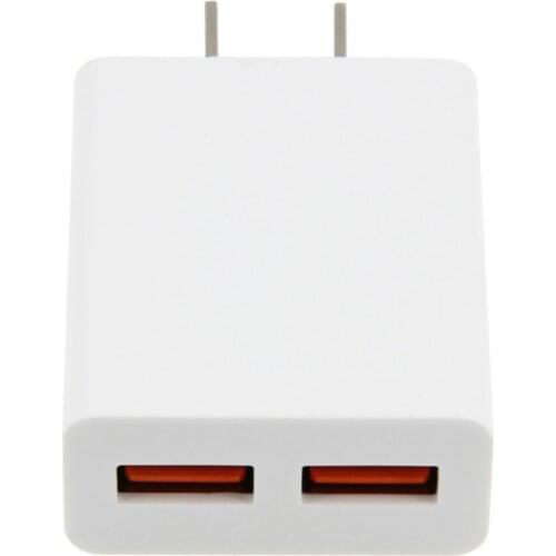 5V 2A US Plug Adapter Dual USB Wall Travel Charger For Samsung Xiaomi iPhone Mobile Phone Chargers 2 Port for LG Tablet 100pcs