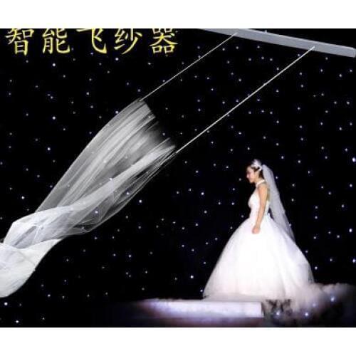 2018 new intelligent fantasy flying yarn wedding props wedding trackless remote control bride veil speed adjustable flying yarn