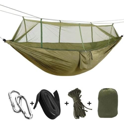 New Portable Camping Jungle Outdoor Swing Hammock Mosquito Net Sleeping Hanging Bed