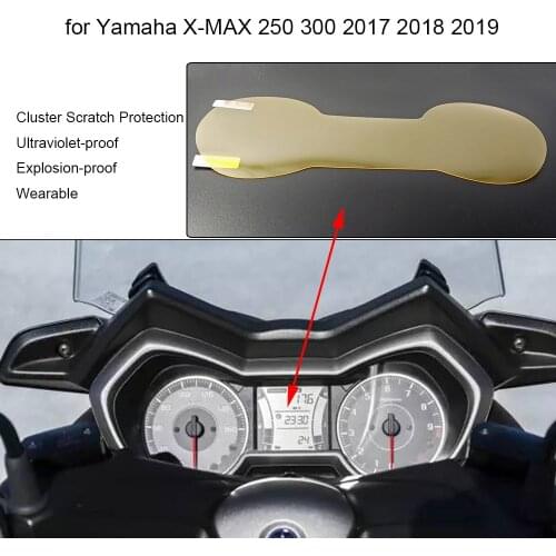 X-MAX 300 XMAX 300 250 2017 2018 2019 Cluster Scratch Protection Film Instrument Dashboard for Yamaha 17- XMAX300 X-MAX 300 250