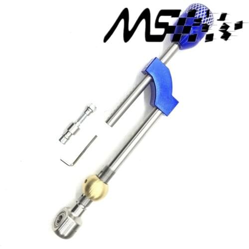 Adjustable Heigh Dual Bend Stainless Steel Short Shifter with Gear Shift Knob For Honda Civic B & D Series