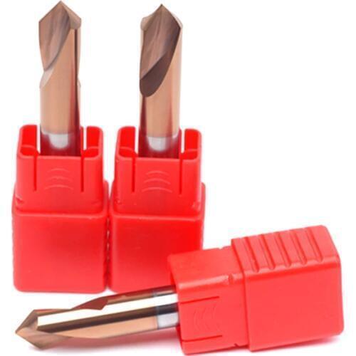 1PC HRC55 3MM 4MM 5MM 6MM 8MM 10MM 90 Degree Spot Drill Bit for Machining Hole Drill Chamfering Tools Tungsten Carbide Steel